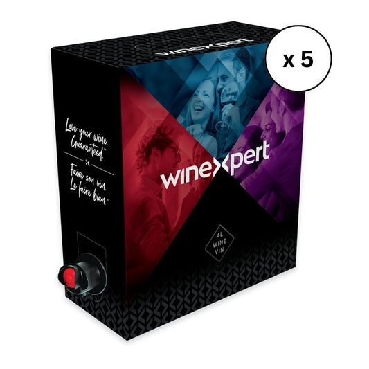 4L Bag in Box pack of 5 for home wine making