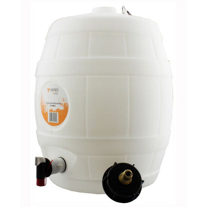 5 Gal Basic White Barrel with 8g Pin Valve Cap – main product photo