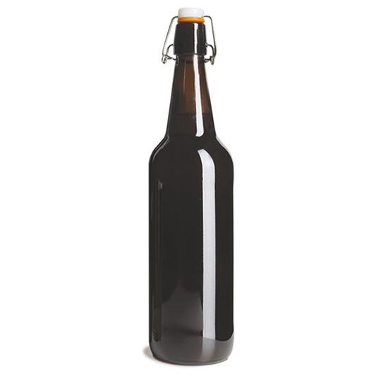 750ml Swing Top Amber Beer Bottles - Box of 12 – main product photo