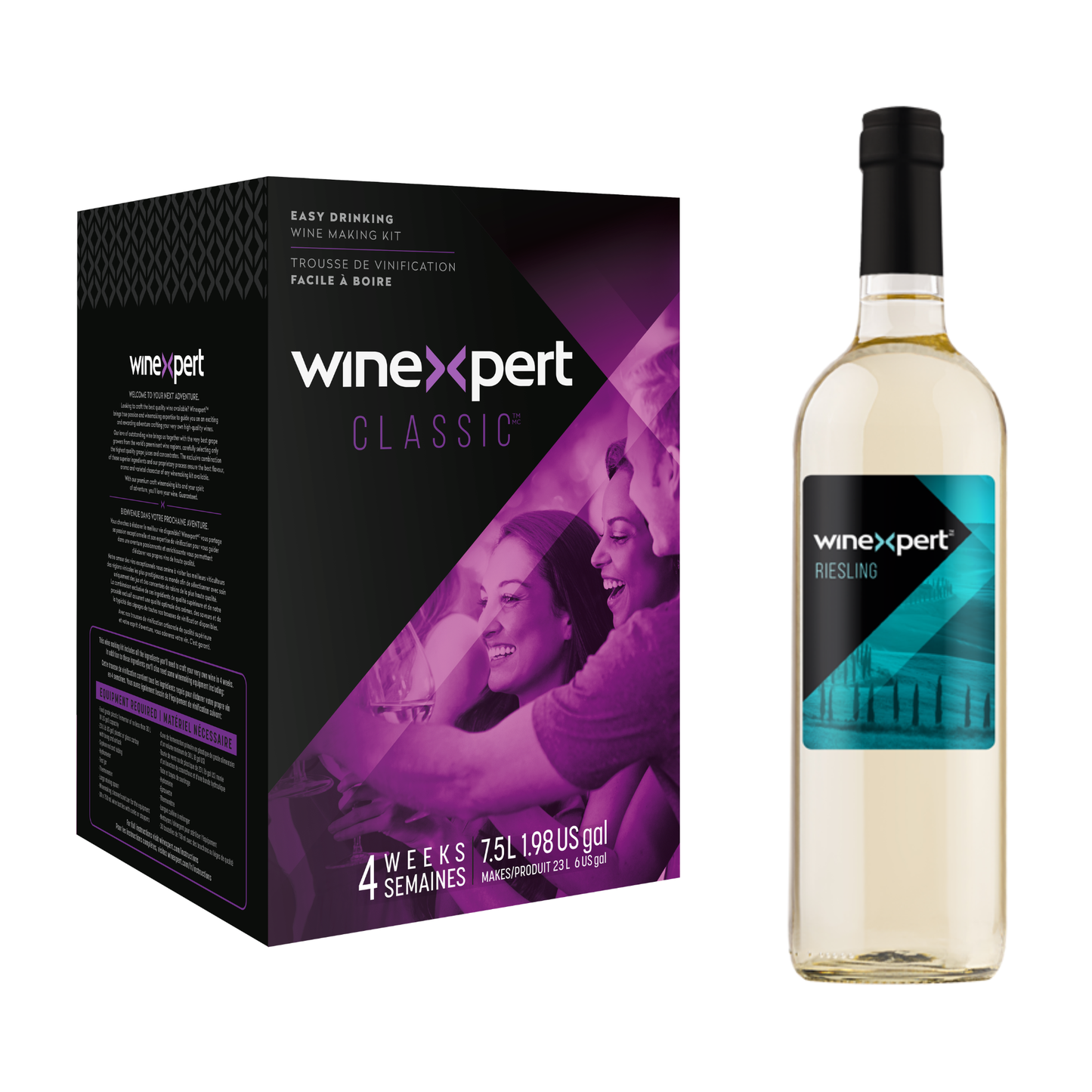Winexpert Classic California Riesling wine kit box - makes 28-30 bottles