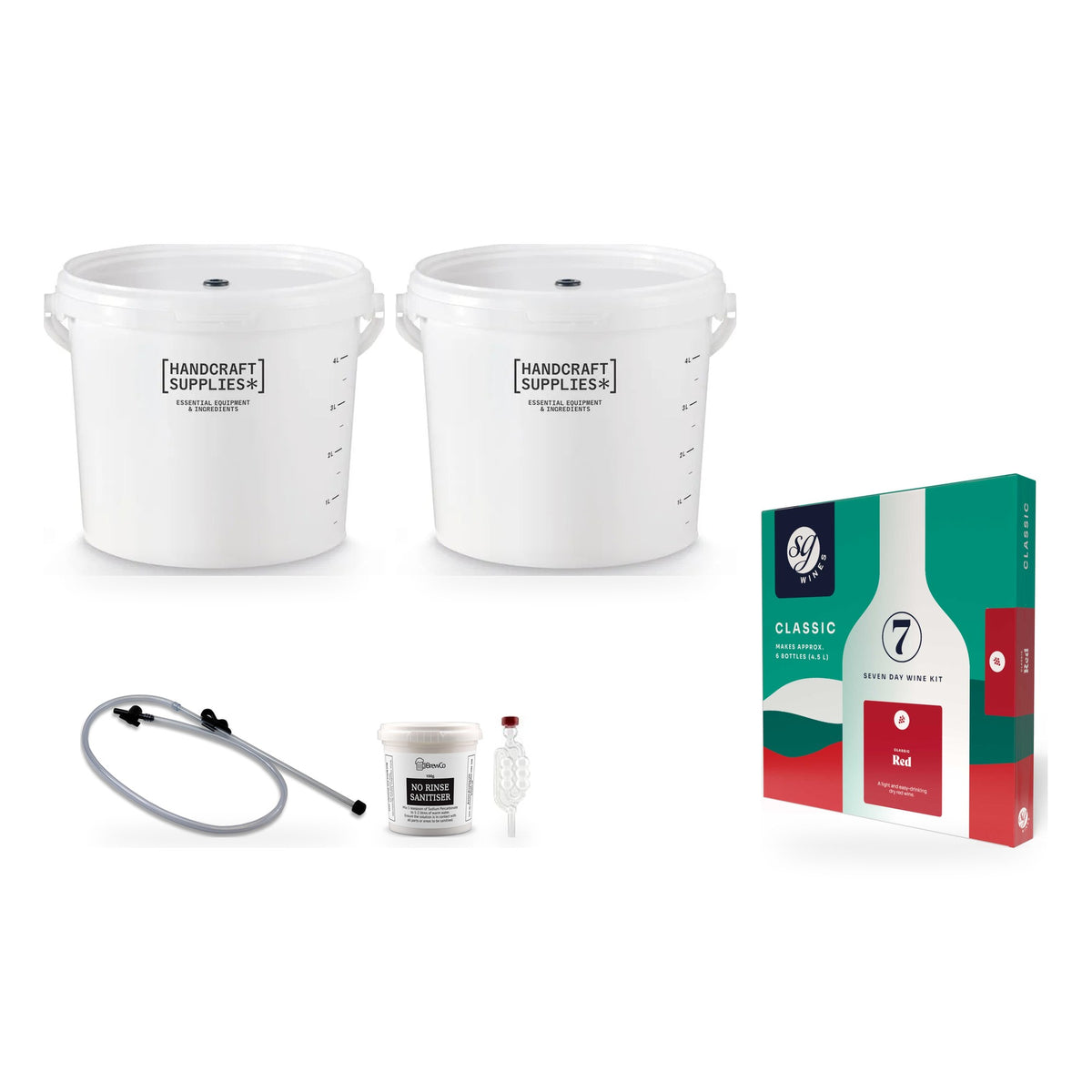 SG Wines 6 Bottle Wine Making Starter Kit - Classic Red