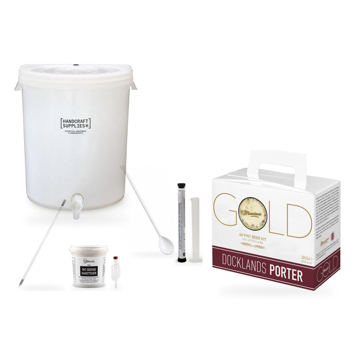Muntons Gold Beer Making Starter Kit - Dockland Porter