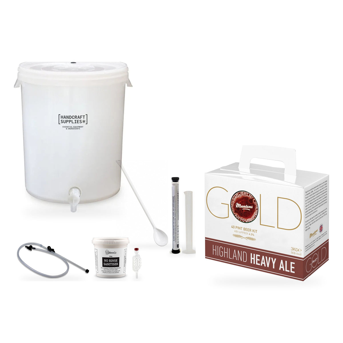 Muntons Gold Beer Making Starter Kit - Highland Heavy Ale