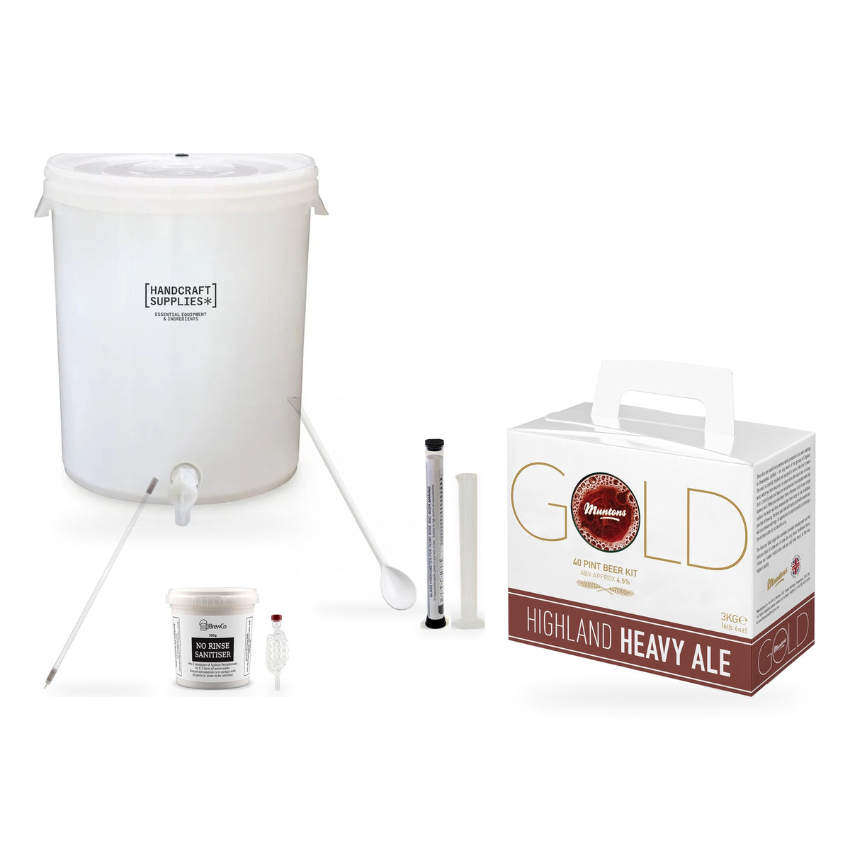 Muntons Gold Beer Making Starter Kit - Highland Heavy Ale