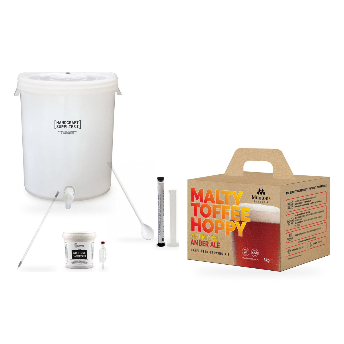 Muntons Flagship Beer Making Starter Kit - American Amber Ale