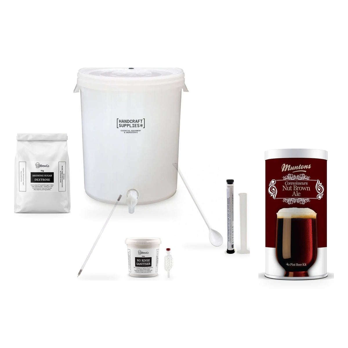 Muntons Connoisseurs Beer Making Starter Kit - Nut Brown Ale