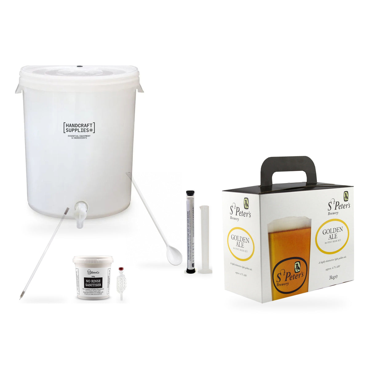 St Peters Beer Making Starter Kit - Golden Ale (36 pints)