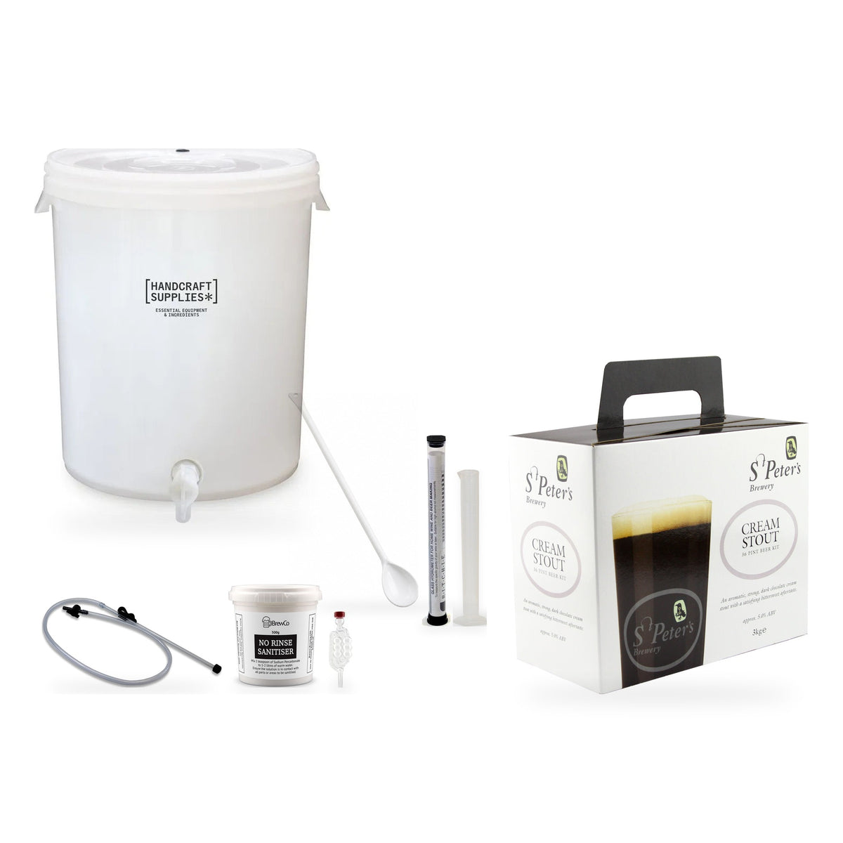 St Peters Beer Making Starter Kit - Cream Stout (36 pints)