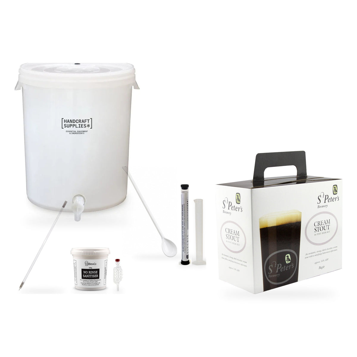 St Peters Beer Making Starter Kit - Cream Stout (36 pints)