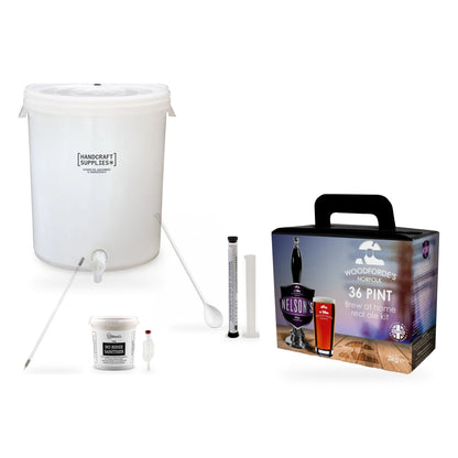Woodforde's Real Ale Starter Kit with Nelson's Revenge - kit, fermenter and equipment