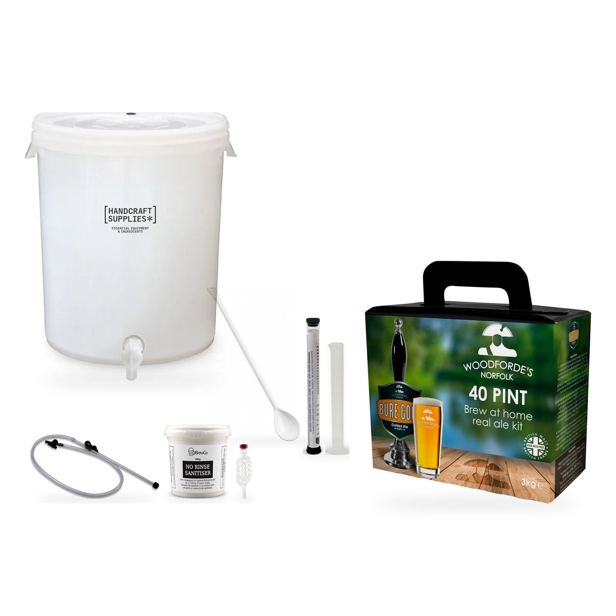 Woodforde's Real Ale Starter Kit - Bure Gold