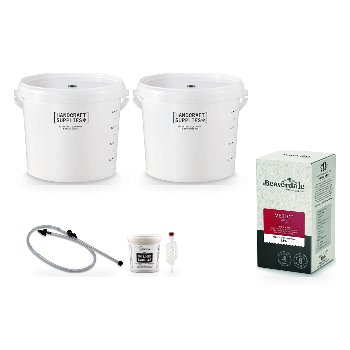 Beaverdale 6 Bottle Wine Making Starter Kit - Merlot