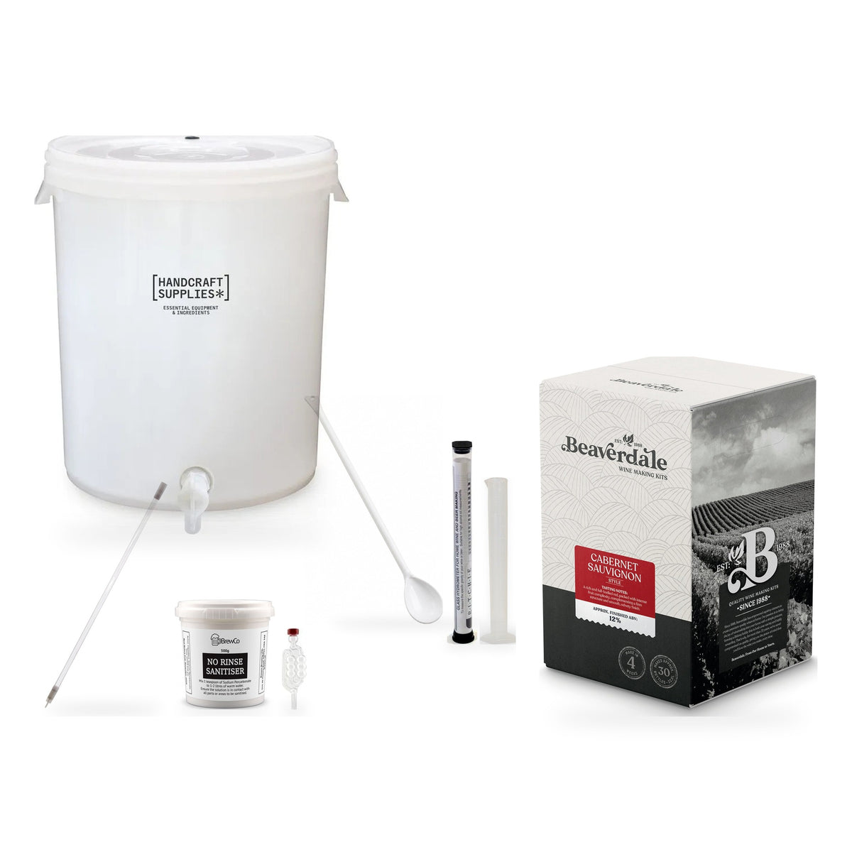 Beaverdale 30 Bottle Wine Making Starter Kit - Cabernet Sauvignon