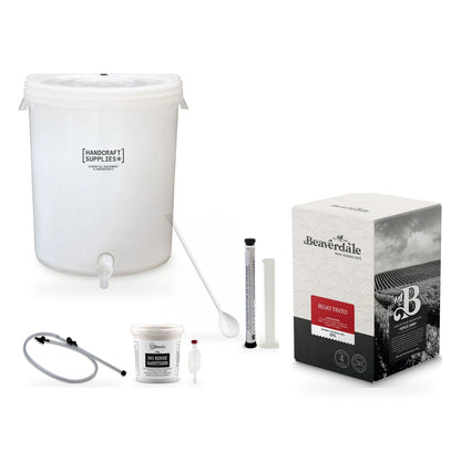 Beaverdale 30 Bottle Wine Making Starter Kit - Rojo Tinto