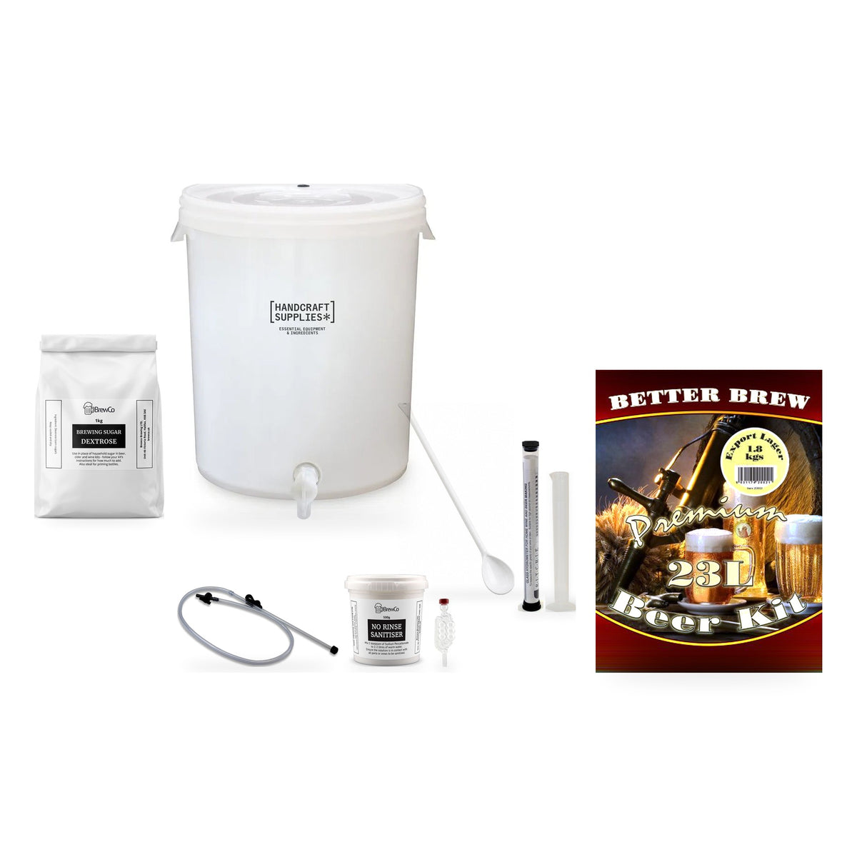 Better Brew Beer Making Starter Kit with Export Lager - kit, fermenter and equipment