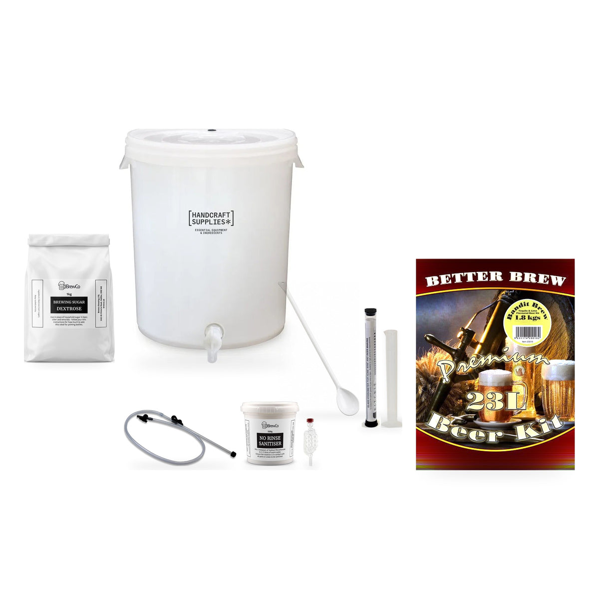 Better Brew Beer Making Starter Kit - Bandit Brew Tequila/Lime