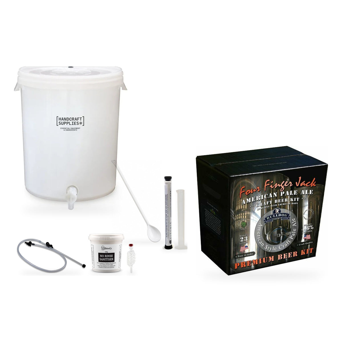 Bulldog Beer Making Starter Kit - Four Finger Jack American Pale Ale