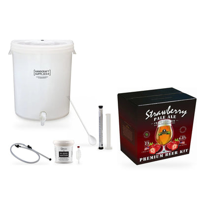Bulldog Beer Making Starter Kit - Strawberry Pale Ale