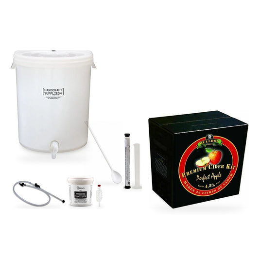 Bulldog Cider Making Starter Kit with Perfect Apple - kit, fermenter and equipment