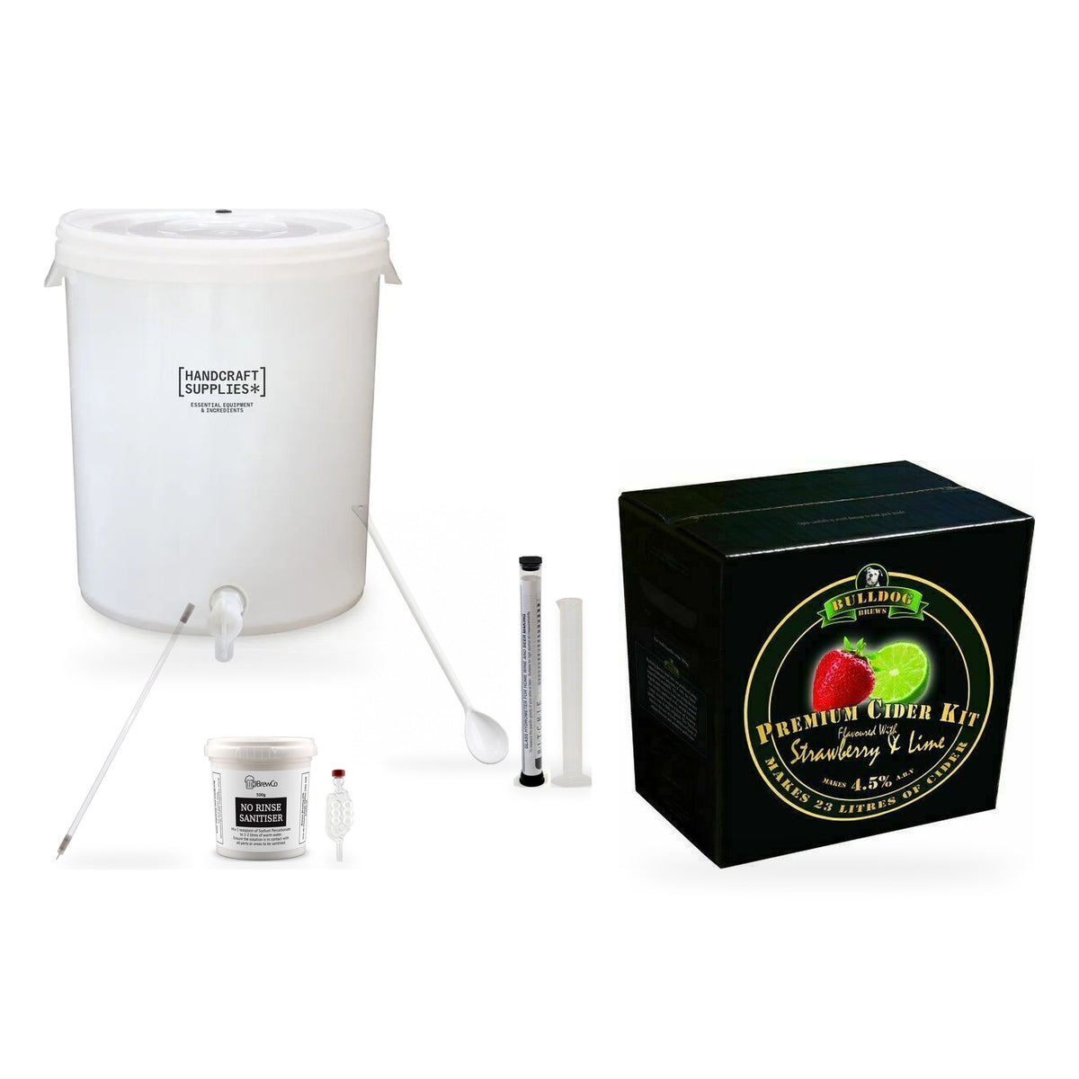 Bulldog Cider Making Starter Kit - Strawberry & Lime