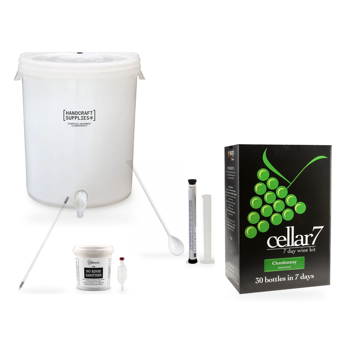 Cellar 7 Wine Making Starter Kit - Chardonnay