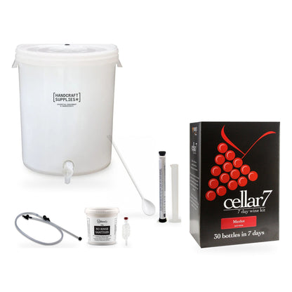 Cellar 7 Wine Making Starter Kit - Merlot