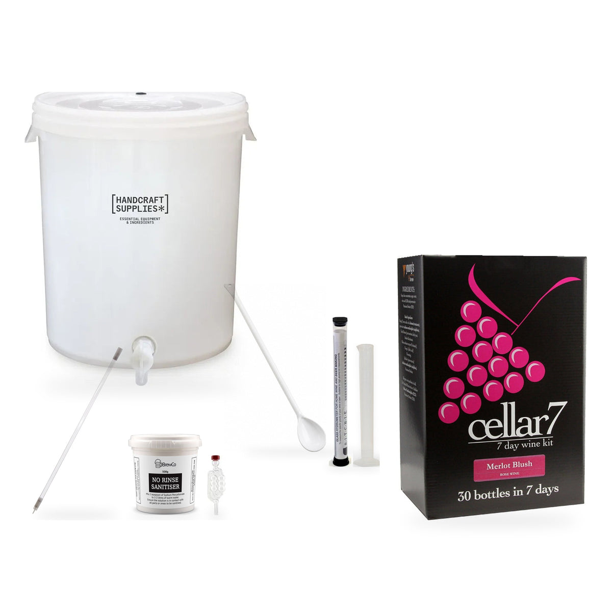 Cellar 7 Wine Making Starter Kit - Merlot Blush