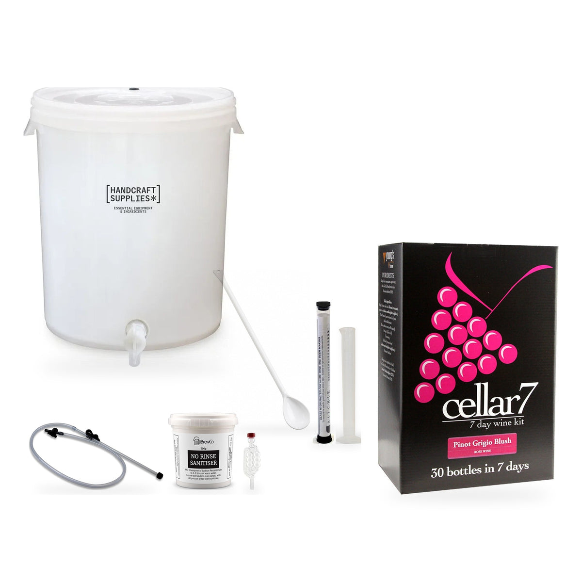 Cellar 7 Wine Making Starter Kit - Pinot Grigio Blush