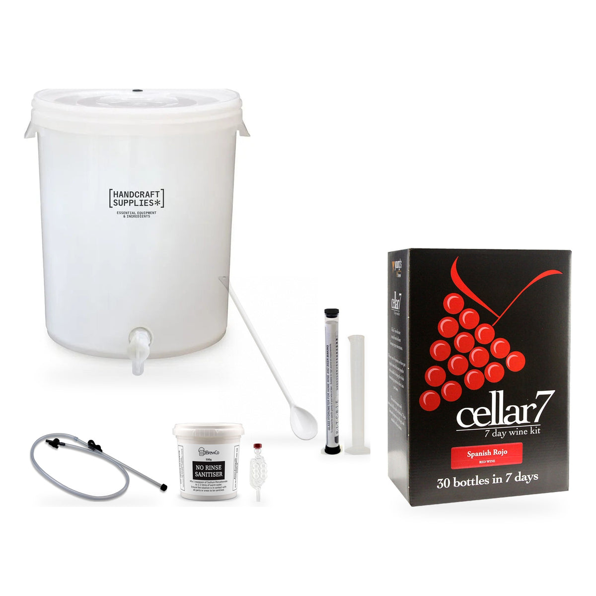 Cellar 7 Wine Making Starter Kit - Spanish Rojo