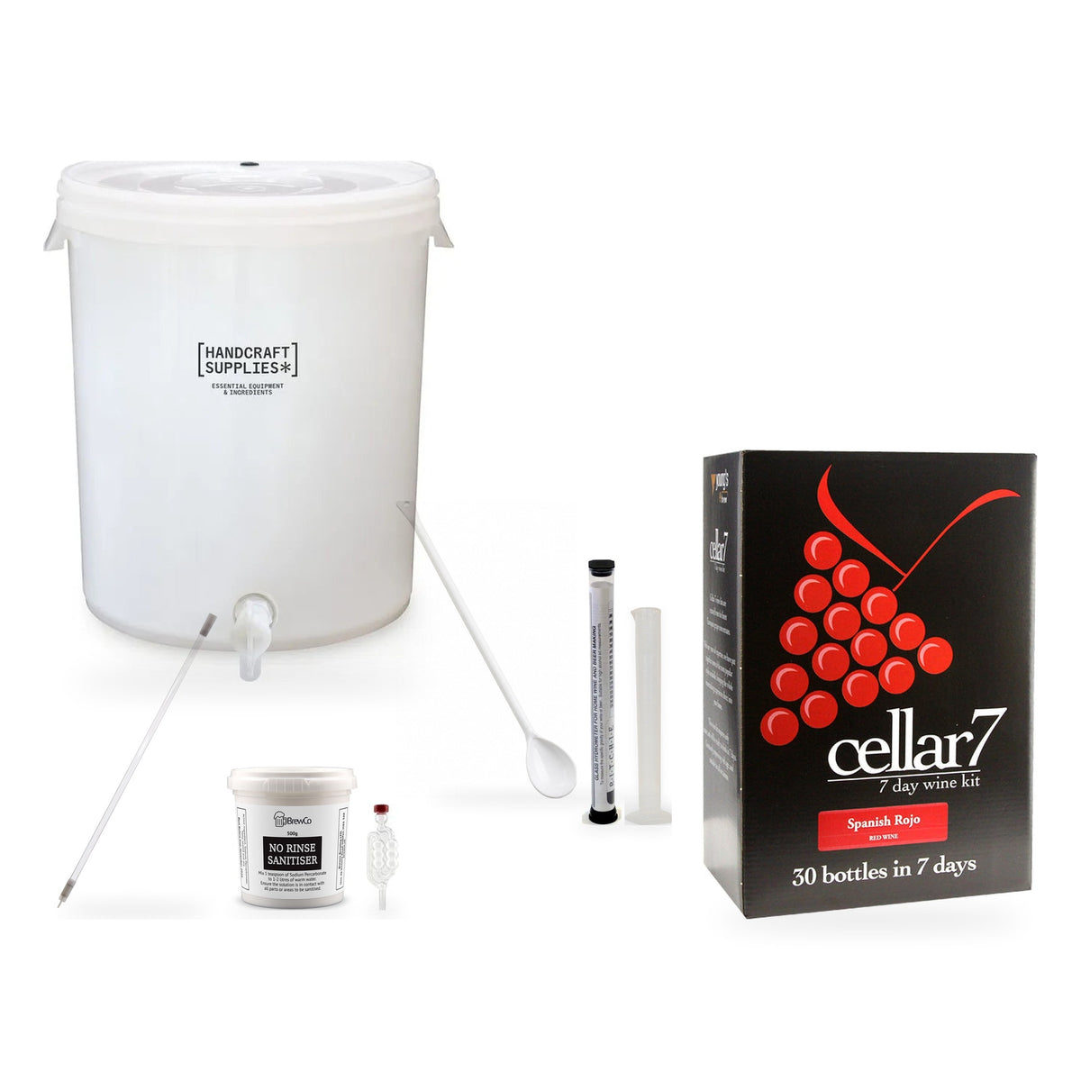 Cellar 7 Wine Making Starter Kit - Spanish Rojo