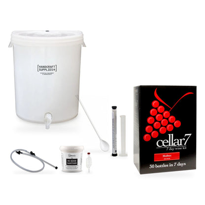 Cellar 7 Wine Making Starter Kit - Malbec