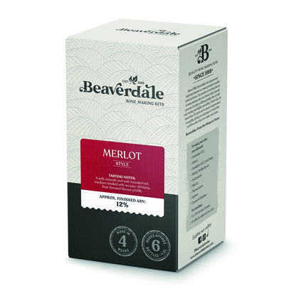 Beaverdale Merlot - 6 bottle Wine Kit – three-quarter view