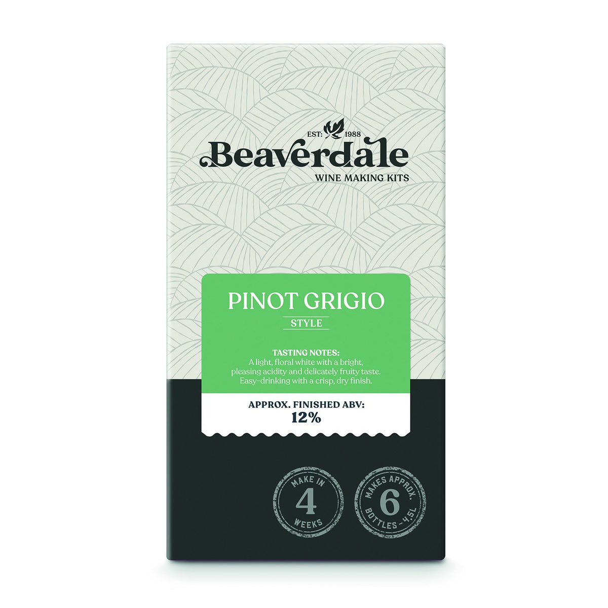 Beaverdale Pinot Grigio - 6 bottle Wine Kit – front