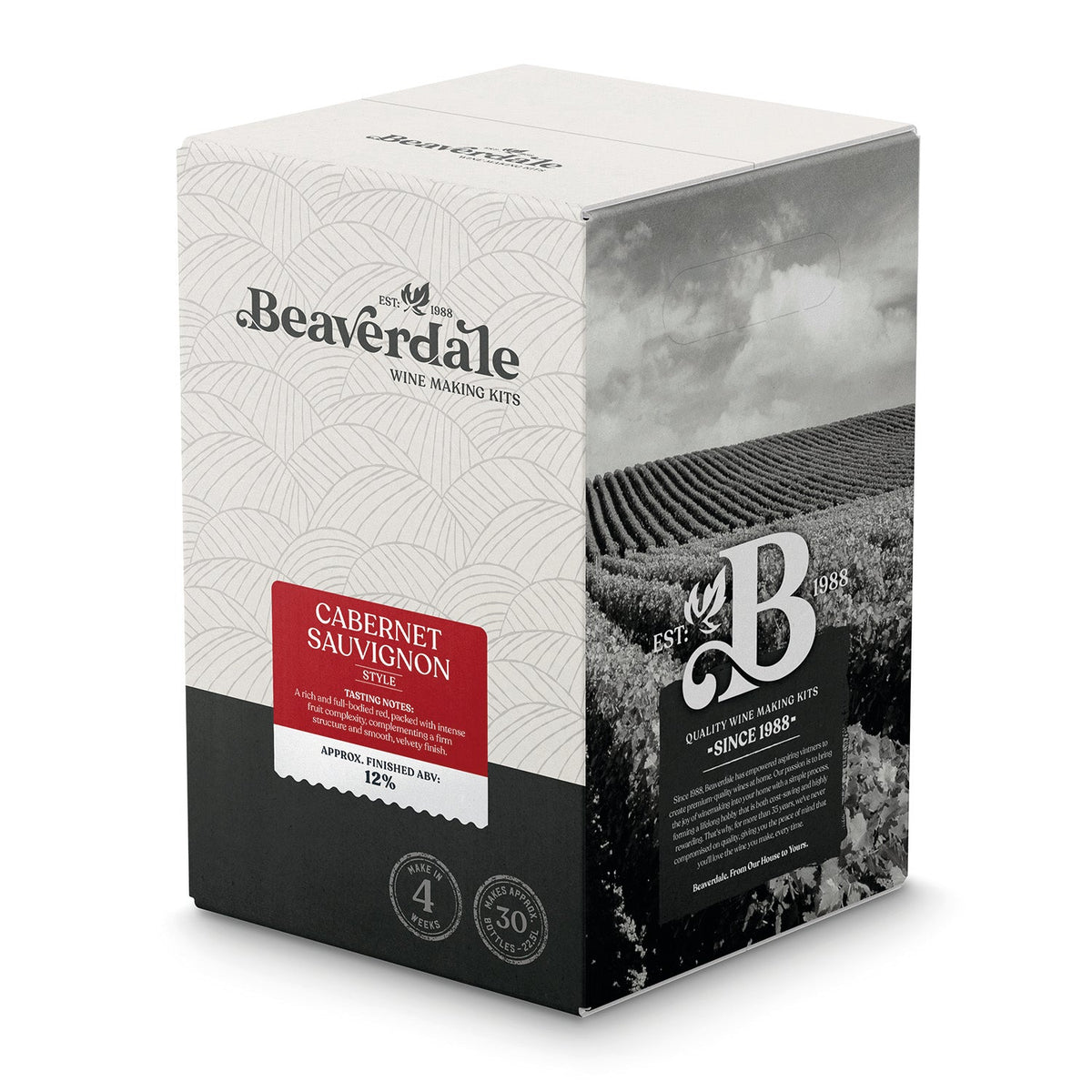 Beaverdale Cabernet Sauvignon 30 Bottle Wine Kit – supplier photo 1
