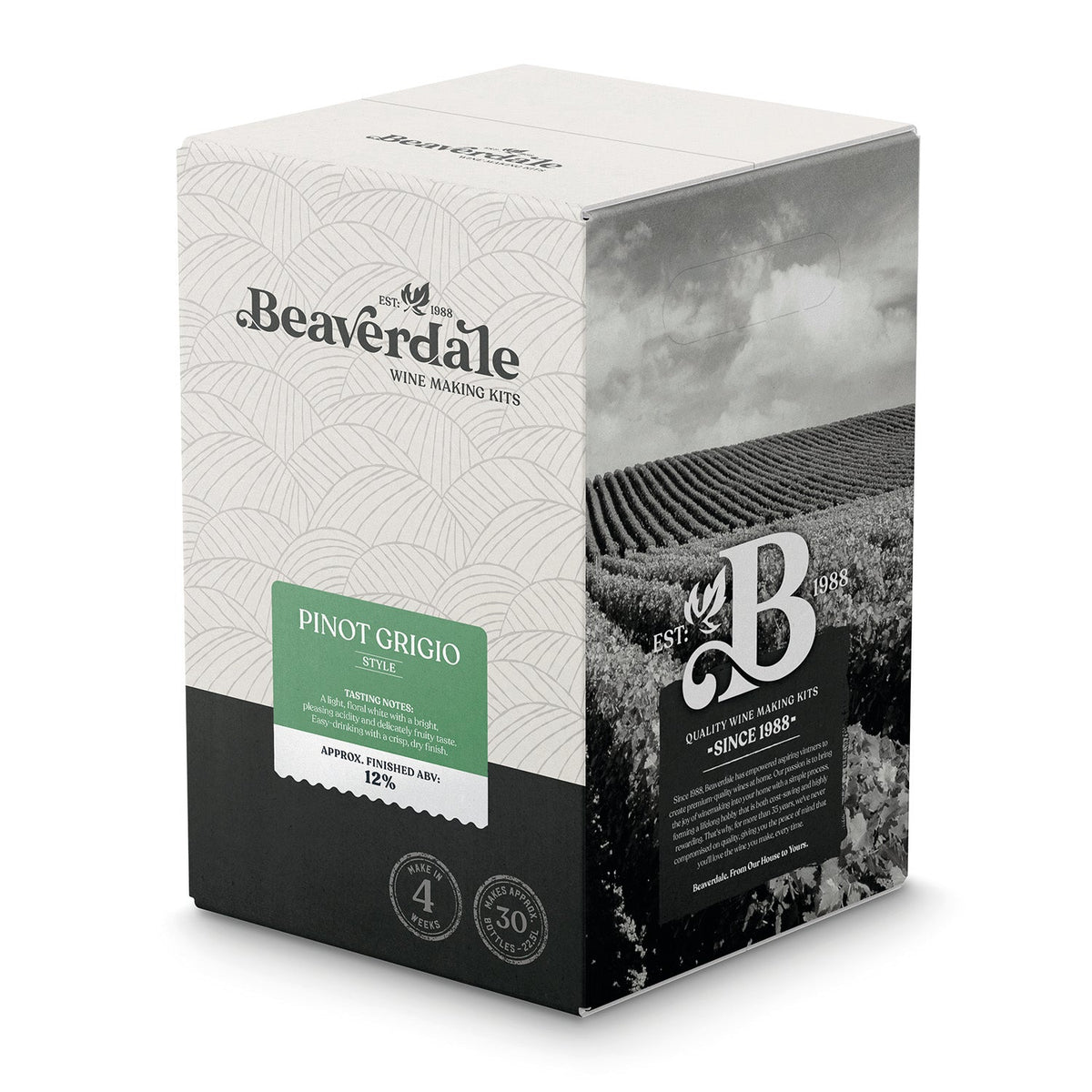 Beaverdale Pinot Grigio 30 Bottle Wine Kit – supplier photo 1