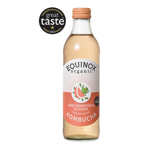 Pink Grapefruit & Guava Kombucha - 12 pack