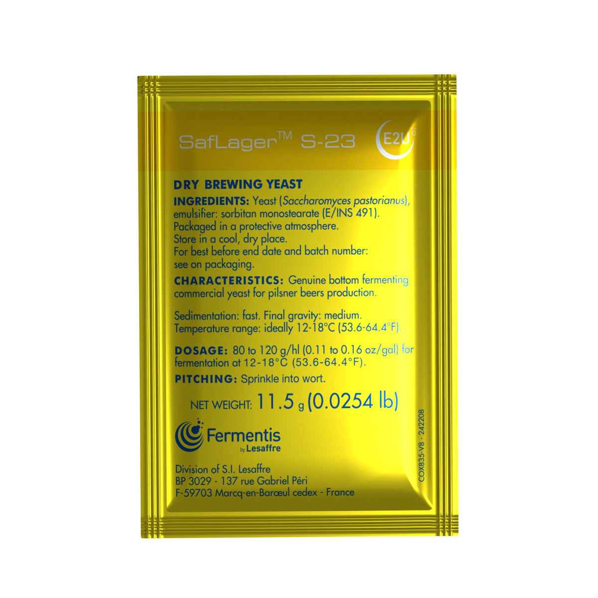 SAFLAGER™ S-23 – supplier photo