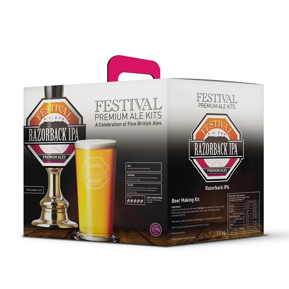 Festival Razorback IPA Beer Kit – 40 Pints – main product photo