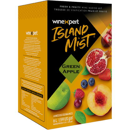 Island Mist Green Apple 6L wine kit box - makes 30 bottles of fruit wine