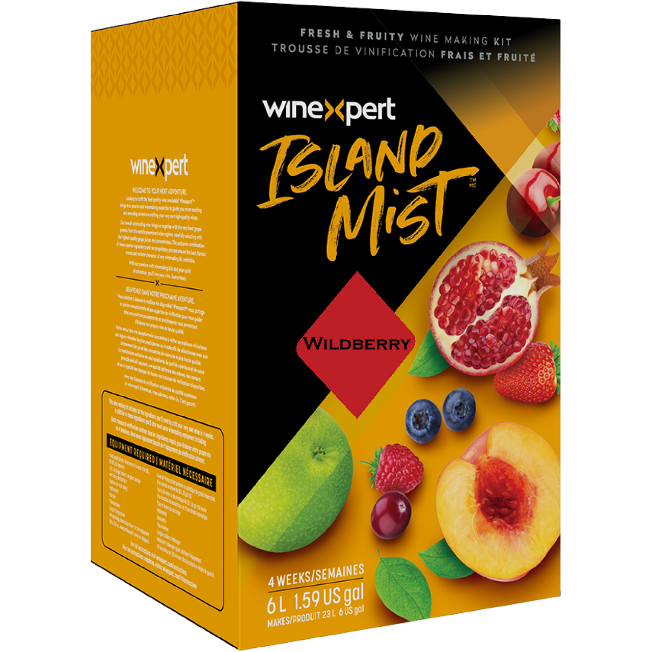 Island Mist Wildberry 6L wine kit box - makes 30 bottles of fruit wine