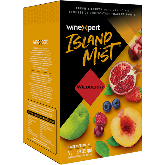 Island Mist Wildberry 6L wine kit box - makes 30 bottles of fruit wine
