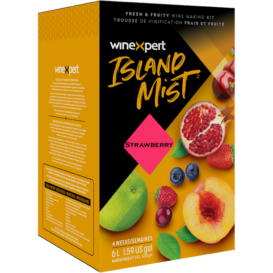 Island Mist Strawberry 6L wine kit box - makes 30 bottles of fruit wine