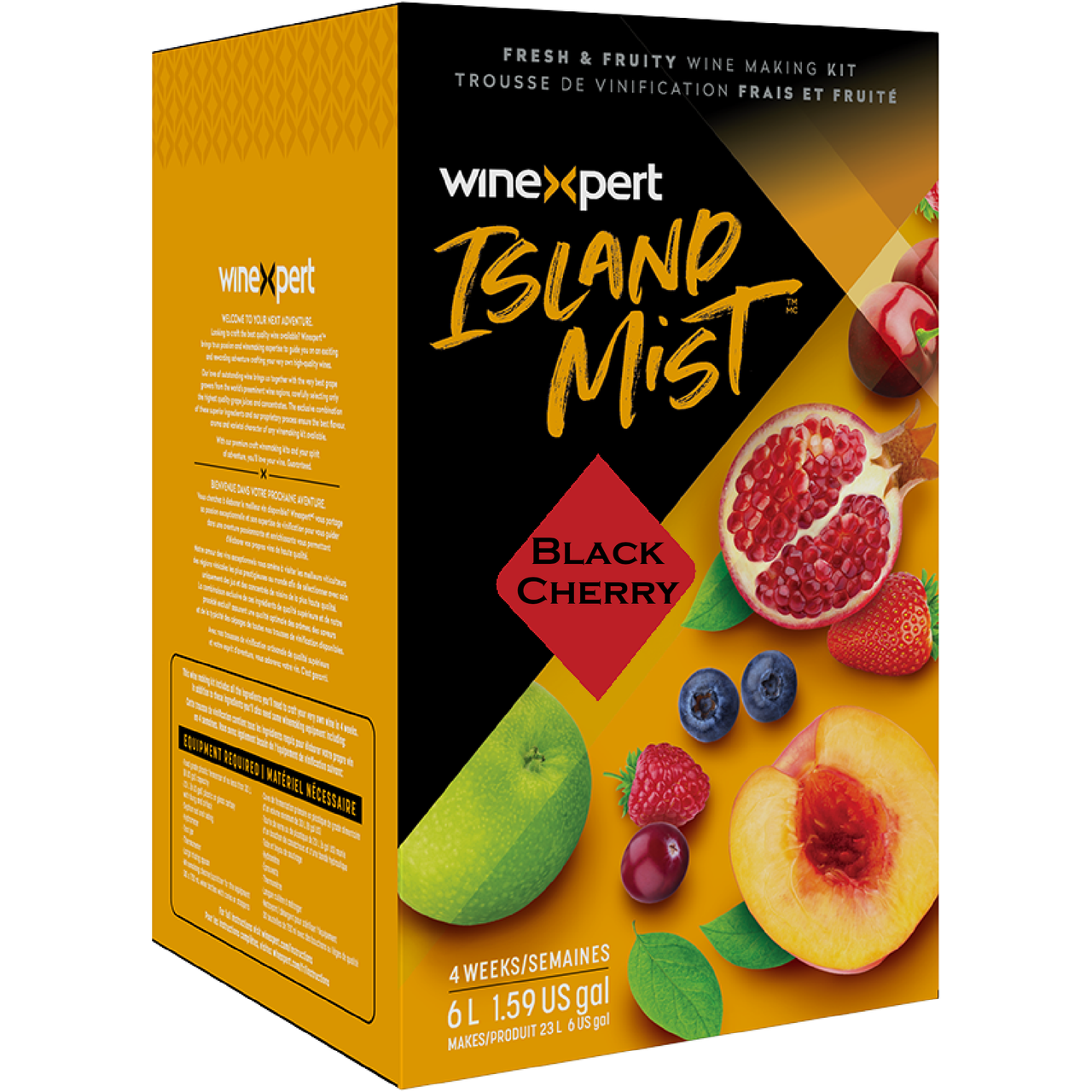 Island Mist Black Cherry 6L wine kit box - makes 30 bottles of fruit wine