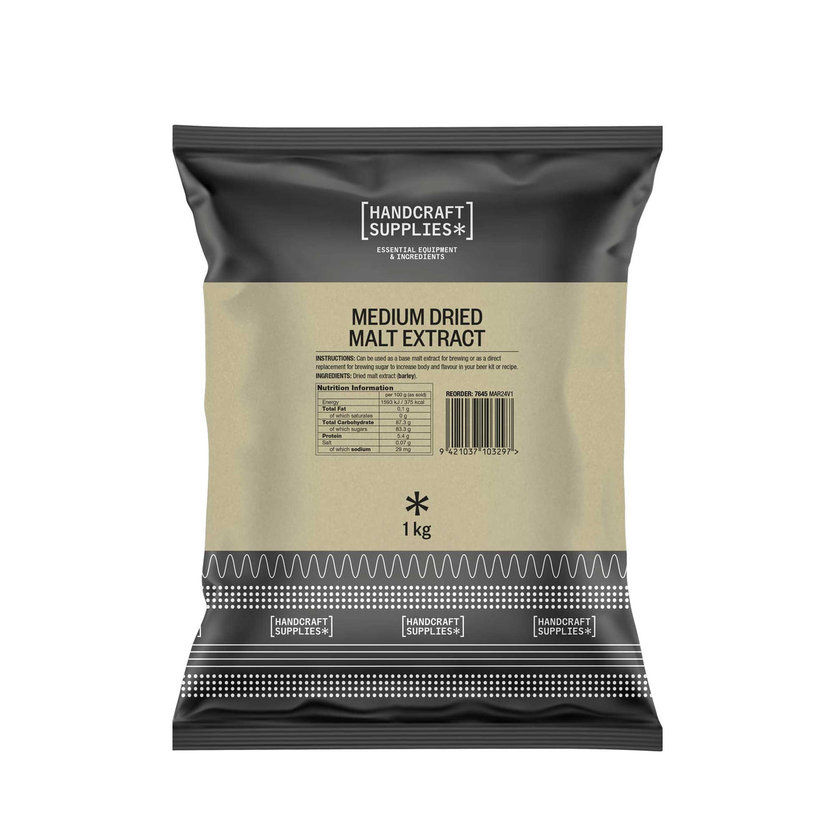 Handcraft Supplies Medium Dried Malt Extract 1kg – main product photo