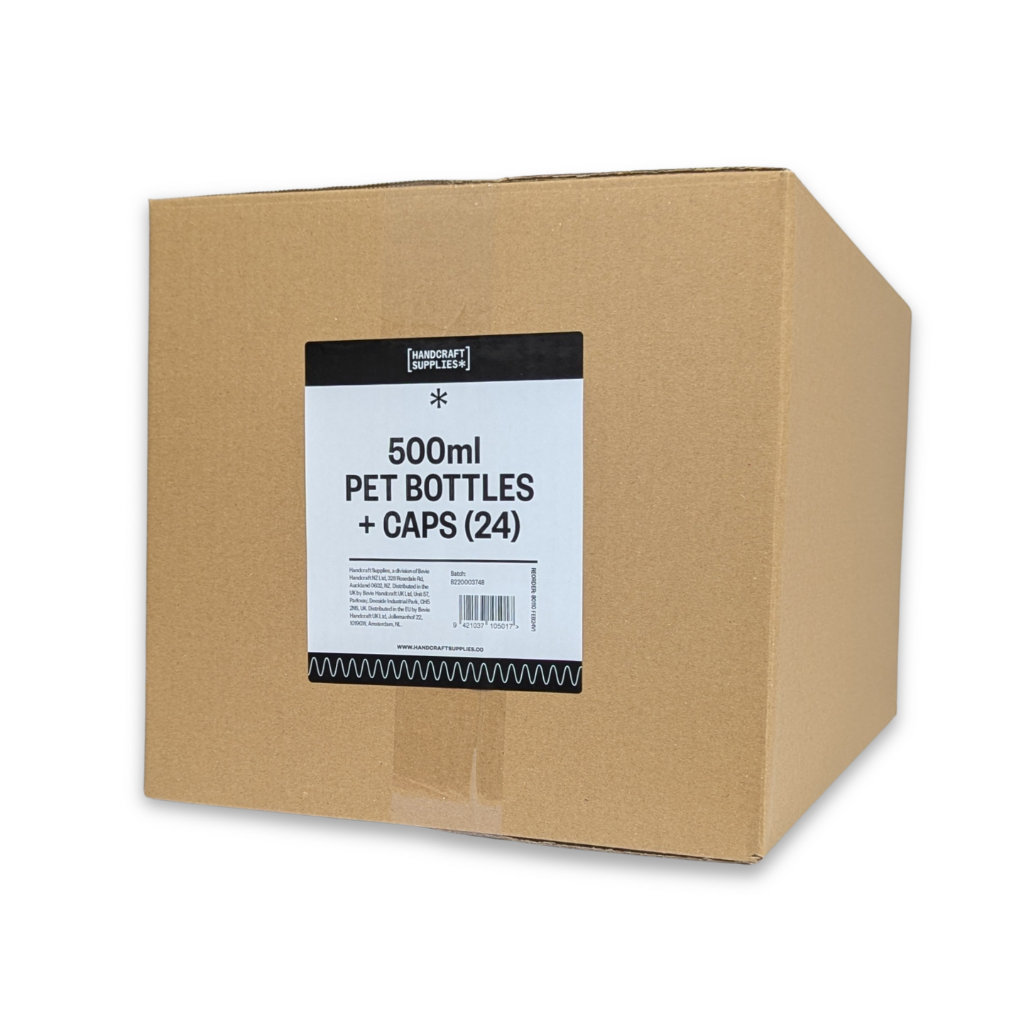 Handcraft Supplies 500ml Amber PET Bottles x 24