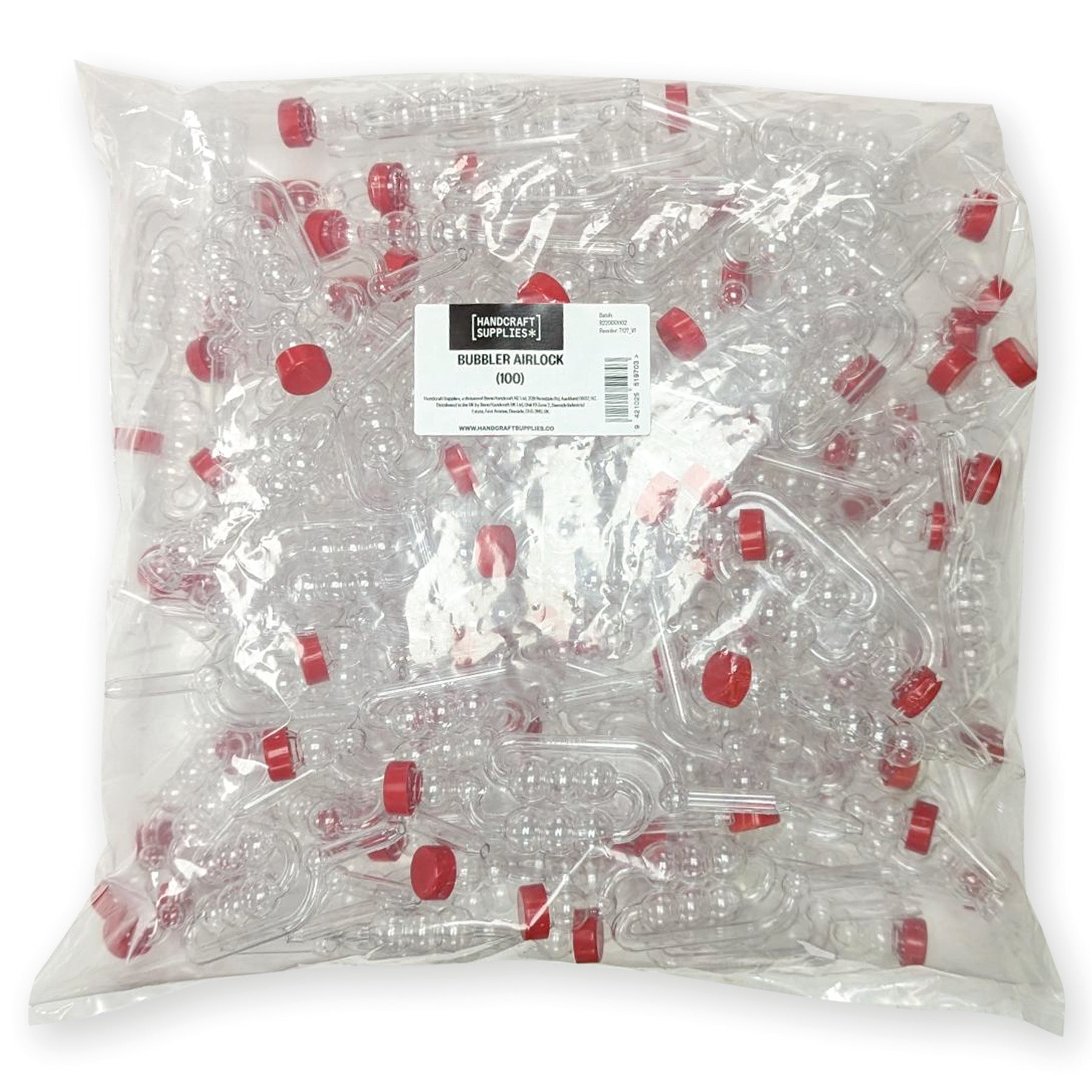 Bubbler Airlock with Red Cap