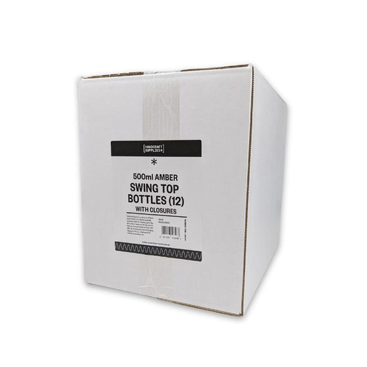 500ml Swing Top Amber Beer Bottles - Box of 12 – supplier photo 1