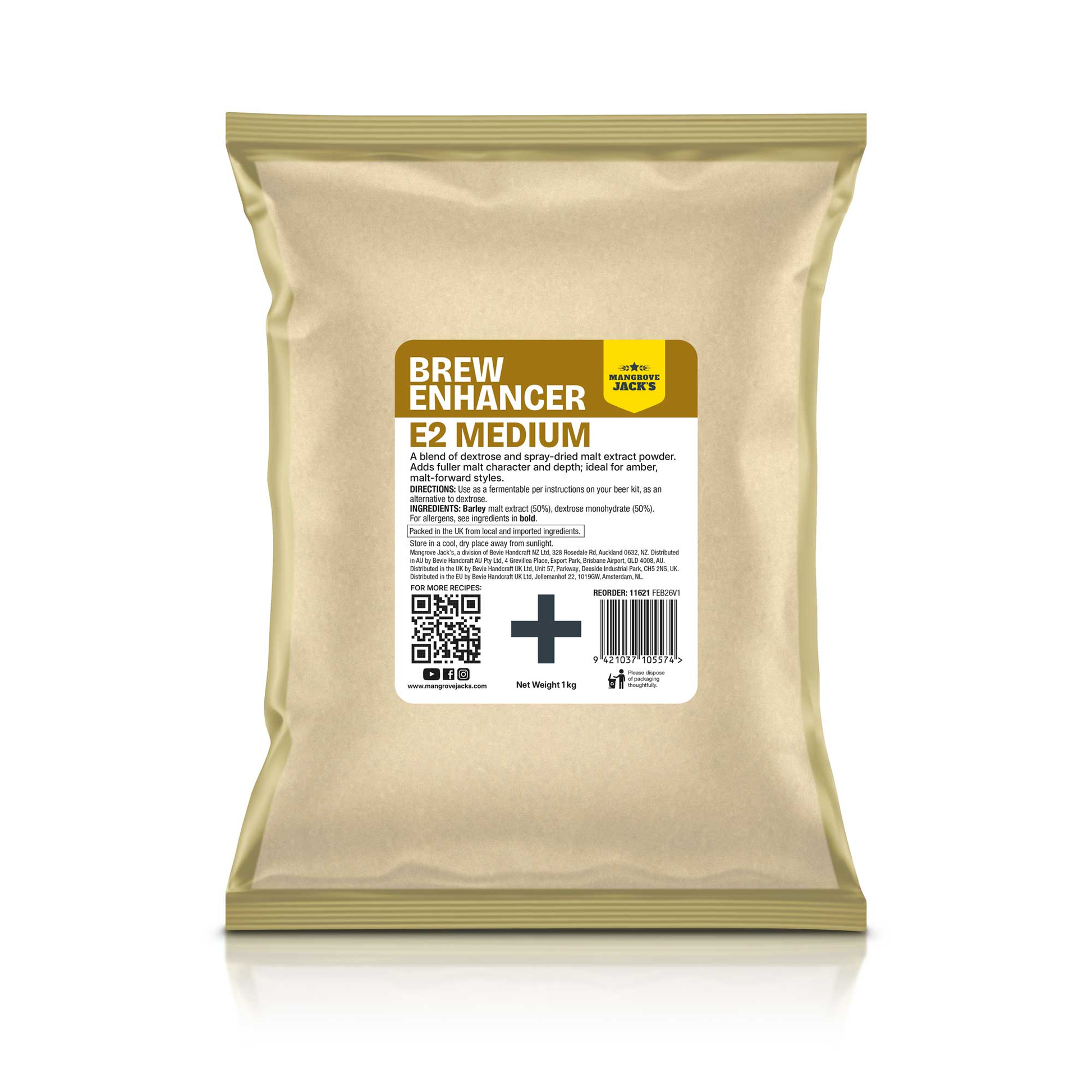 Mangrove Jack's E2 Medium brew enhancer 1kg - Make Your Own home brew