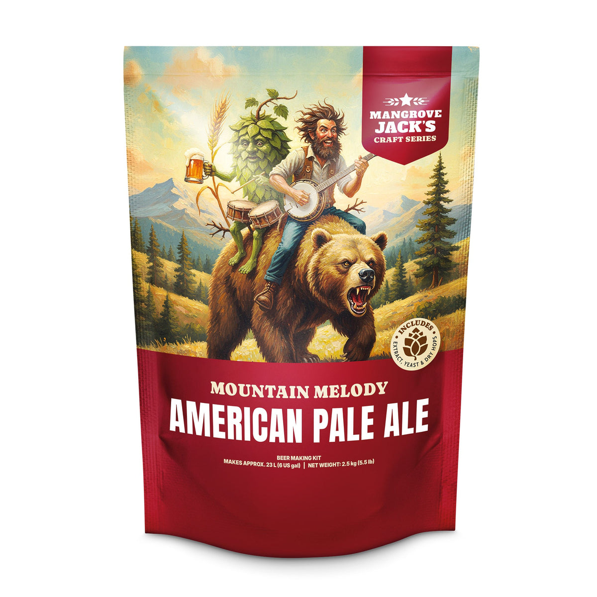 Mangrove Jack's Craft Series American Pale Ale 2.5kg home brew beer kit pouch