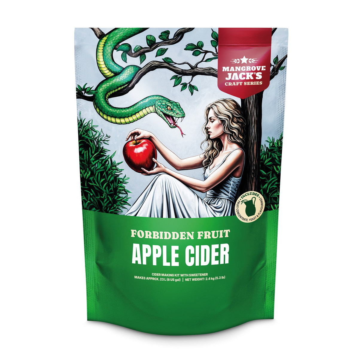 Mangrove Jack's Craft Series Apple Cider 2.4kg home brew cider kit pouch